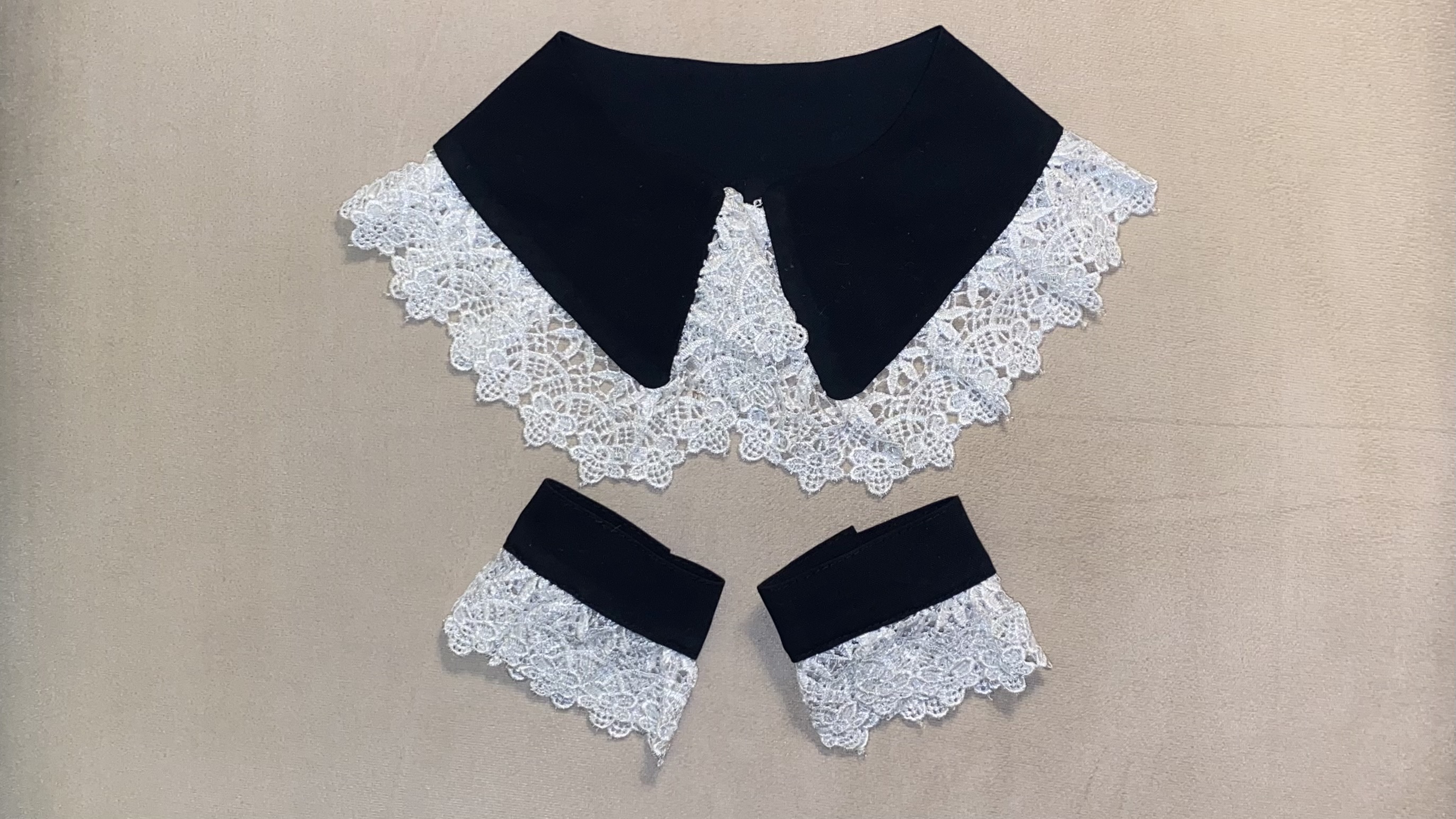 یقه اماده  سر استین یقه تزیینی برند کالی ویت